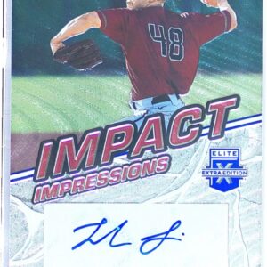 2023 Panini Elite Extra Edition Landon Sims Auto #II-LSM Impact Impressions