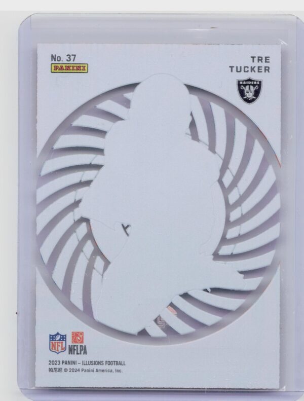2023 Panini Illusions Tre Tucker Mystique #37 Raiders - Image 3