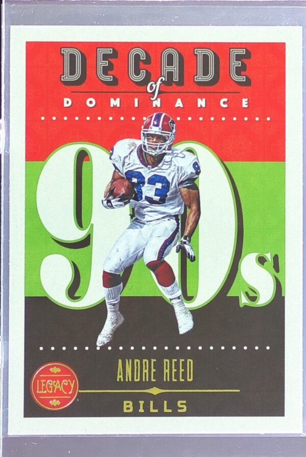 2023 Panini Legacy Andre Reed #DOD-1 Bills Decade of Dominance