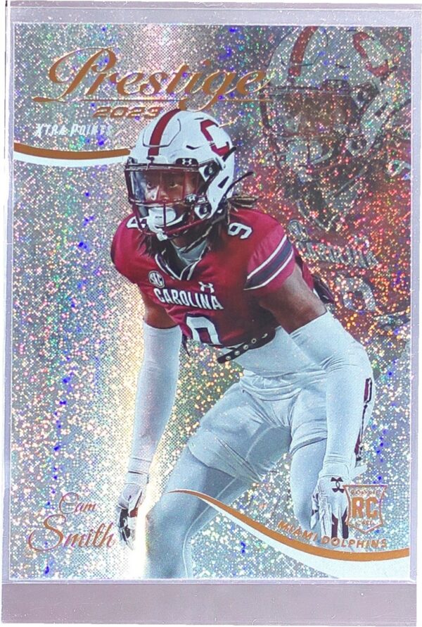 2023 Panini Prestige Cam Smith Xtra Points Galaxy RC #316 Dolphins