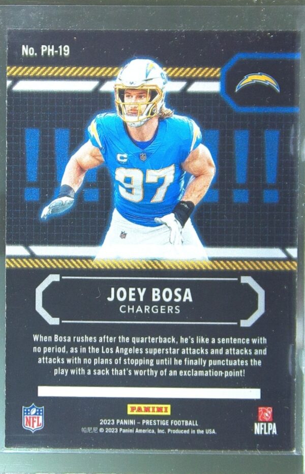 2023 Panini Prestige Joey Bosa #PH-19 Chargers Power House - Image 3