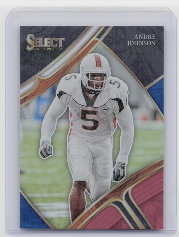 2023 Panini Select Draft Picks Andre Johnson Tri Color Prizm #176 Hurricanes