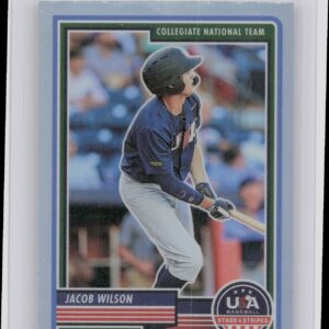 2023 Panini USA Baseball Stars & Stripes Jacob Wilson Silver #84 USA