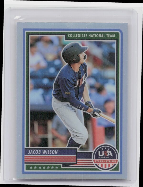 2023 Panini USA Baseball Stars & Stripes Jacob Wilson Silver #84 USA