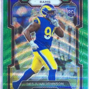 2023 Prizm Desjuan Johnson Green Wave RC #356 Rams