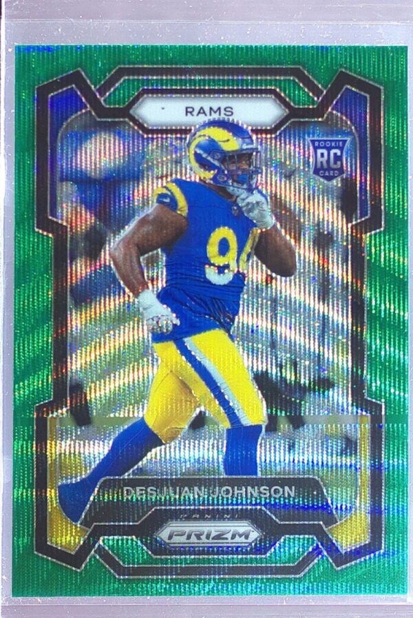 2023 Prizm Desjuan Johnson Green Wave RC #356 Rams