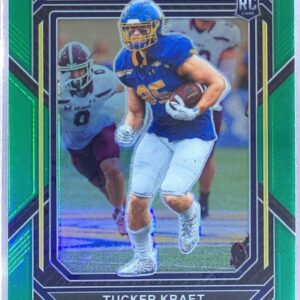 2023 Prizm Draft Picks Tucker Kraft Prizms Green RC #159 Jackrabbits
