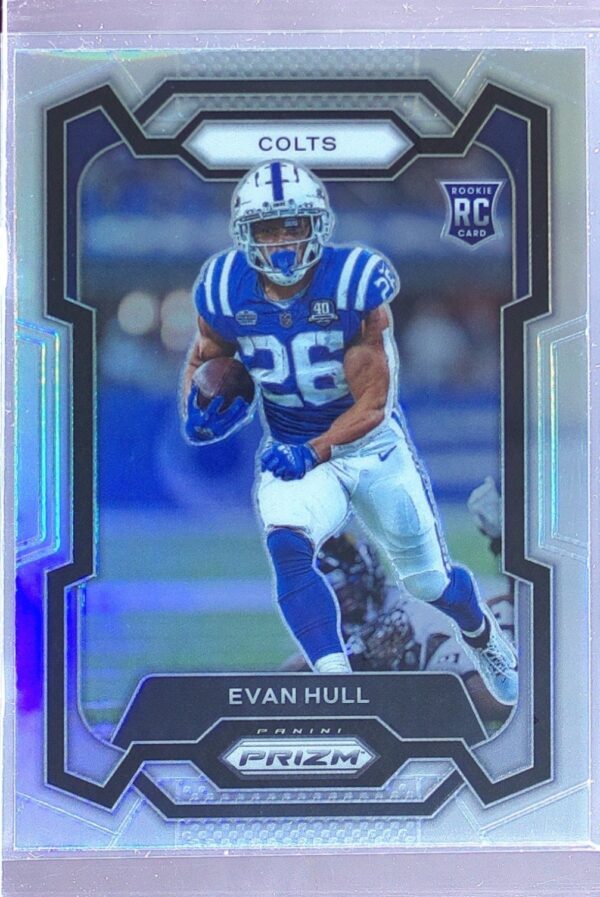 2023 Prizm Evan Hull Silver RC #344 Colts