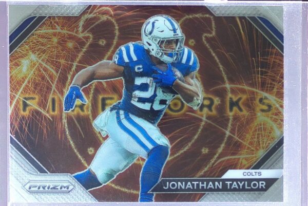2023 Prizm Jonathan Taylor #F-16 Colts Fireworks
