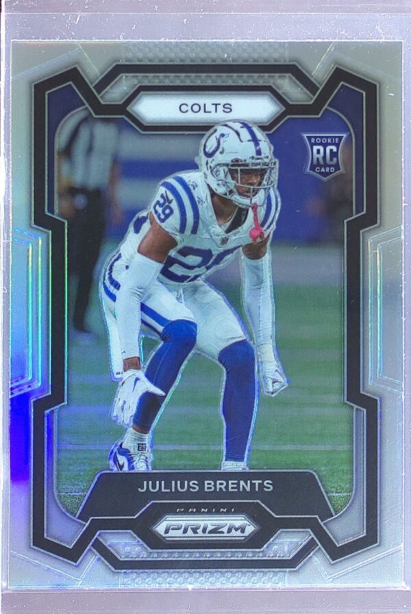 2023 Prizm Julius Brents Silver RC #346 Colts