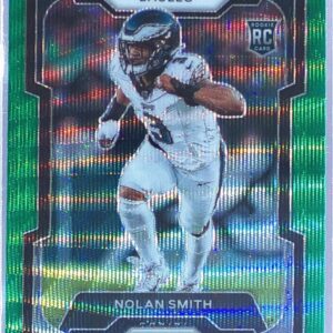 2023 Prizm Nolan Smith Green Wave RC #382 Eagles