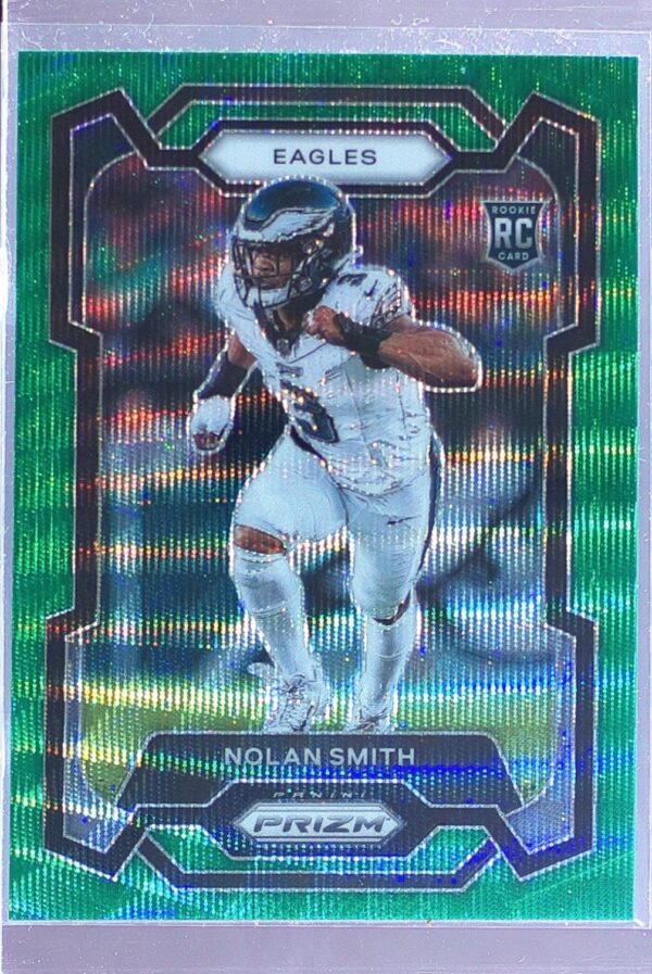 2023 Prizm Nolan Smith Green Wave RC #382 Eagles