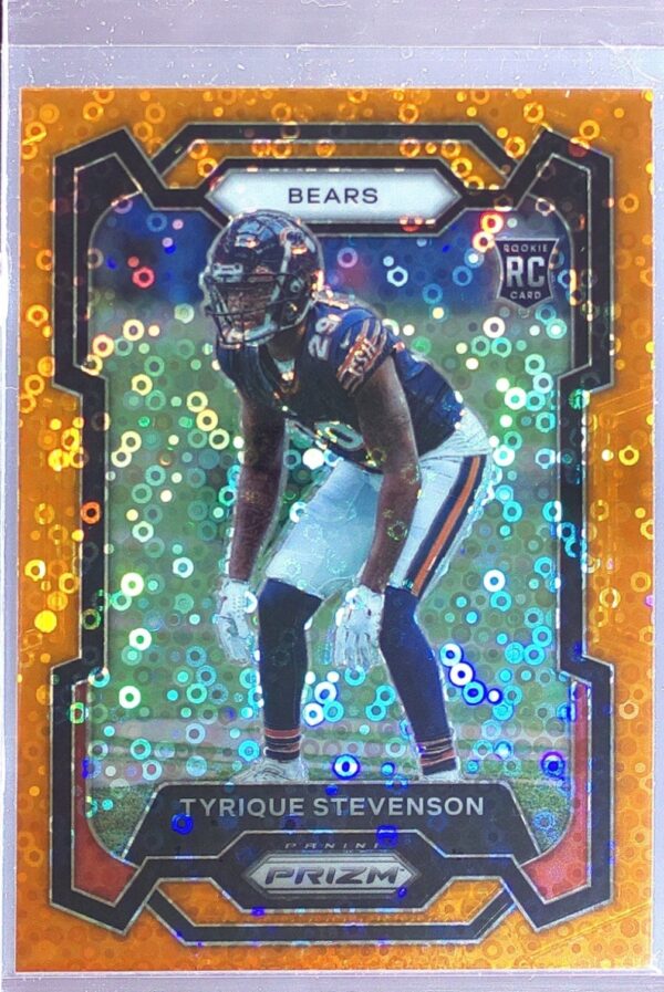 2023 Prizm Tyrique Stevenson Orange Disco RC #316 Bears