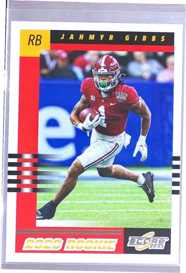 2023 Score Jahmyr Gibbs RC #9 Tide 2003 Throwback Rookies