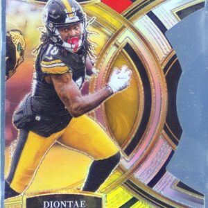 2023 Select Diontae Johnson Red and Yellow Prizms Die Cuts #124 Steelers