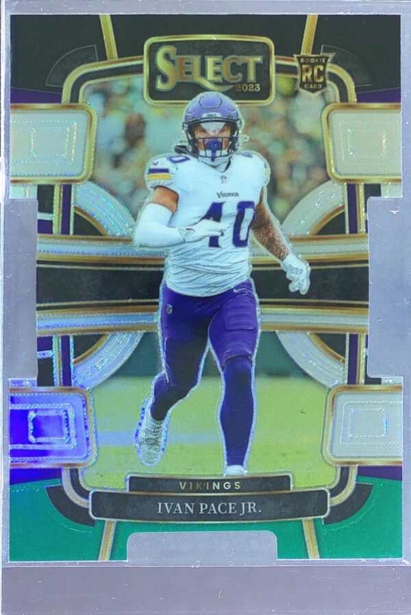2023 Select Ivan Pace Jr. Black and Green Prizms Die Cuts RC #64 Vikings