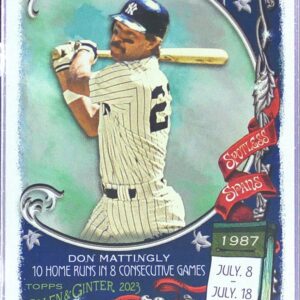 2023 Topps Allen & Ginter Don Mattingly #SS-8 Yankees Spotless Spans