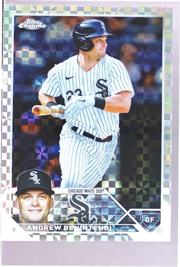 2023 Topps Chrome Andrew Benintendi X Fractors #180 Sox