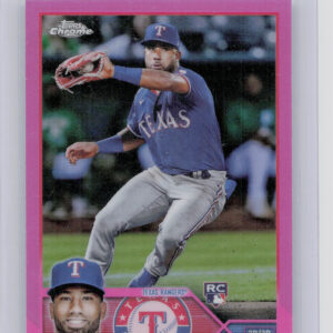 2023 Topps Chrome Ezequiel Duran Pink Refractor #36 Rangers
