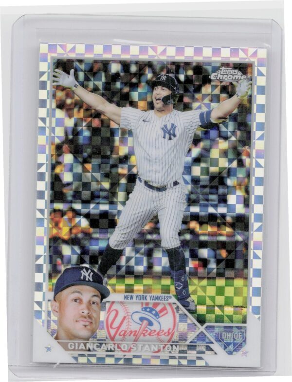 2023 Topps Chrome Giancarlo Stanton X Fractor #90 Yankees