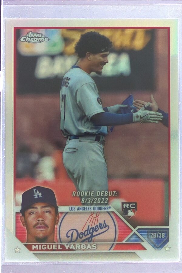 2023 Topps Chrome Update Miguel Vargas Refractor RC #USC33 Dodgers