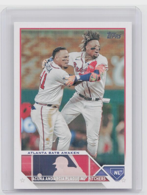 2023 Topps Update Atlanta Bats Awaken (Orlando Arcia / Ronald Acuña Jr.) #US143