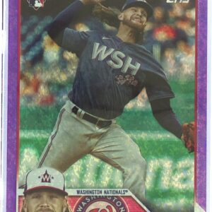 2023 Topps Update Hobie Harris Purple Foil /799 RC #US294 Nationals