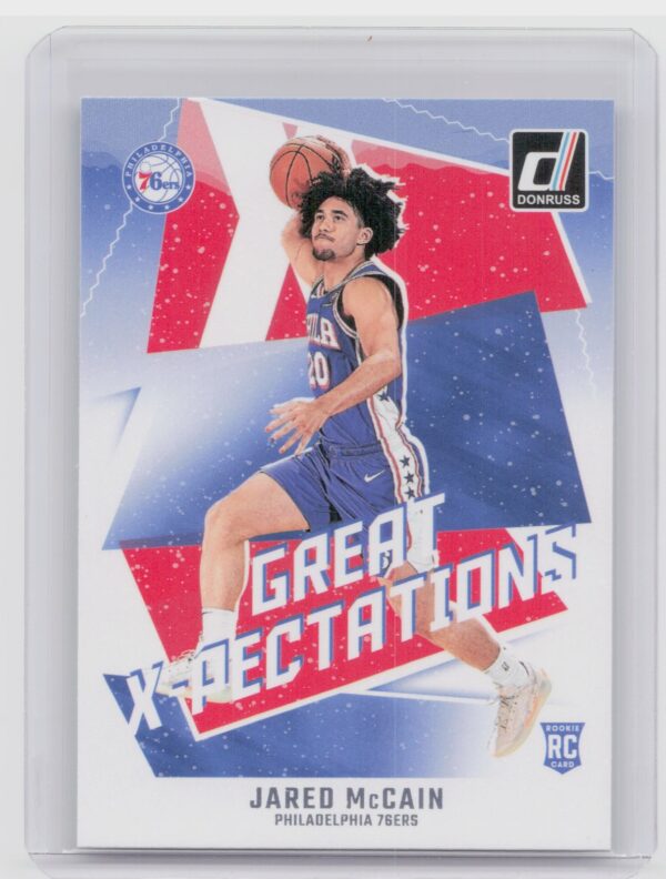 2024-25 Donruss Jared McCain RC 5 76ers Great X Pectations