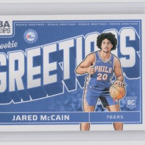 2024-25 Hoops Jared McCain RC #9 76ers Rookie Greetings