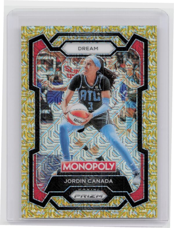 2024-25 Panini Prizm Monopoly WNBA Jordin Canada Gold Millionaire Shimmer /500 5