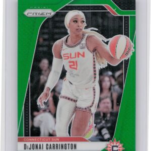 2024-25 Panini Prizm WNBA DiJonai Carrington Green Prizms #118 Sun