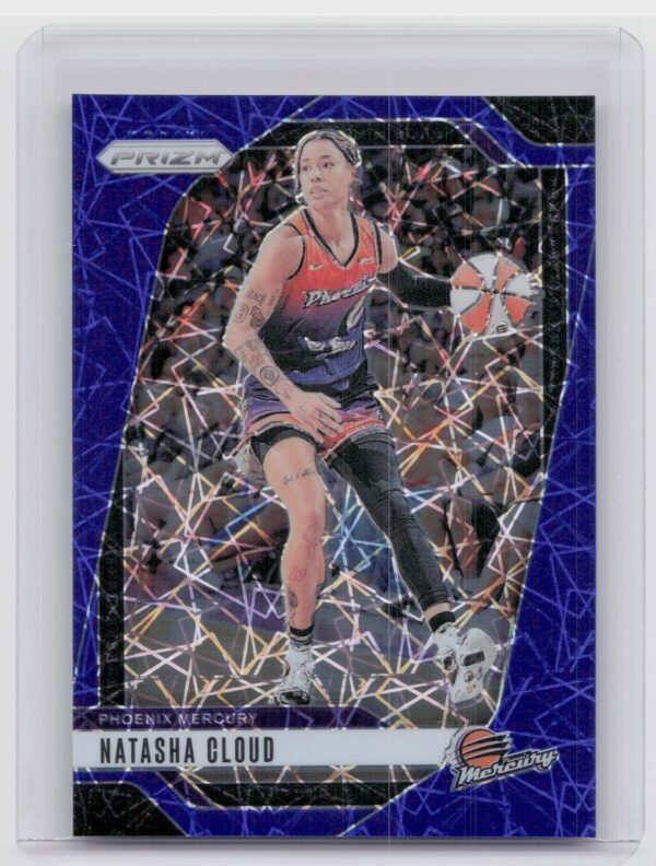 2024-25 Panini Prizm WNBA Natasha Cloud Blue Velocity Prizms #11 Mercury