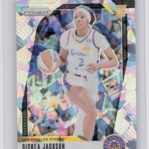 2024-25 Panini Prizm WNBA Rickea Jackson Ice Prizms RC #60 Sparks