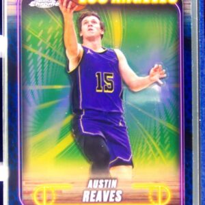 2024-25 Topps Chrome Austin Reaves Blue Basketball Refractor #87 Lakers