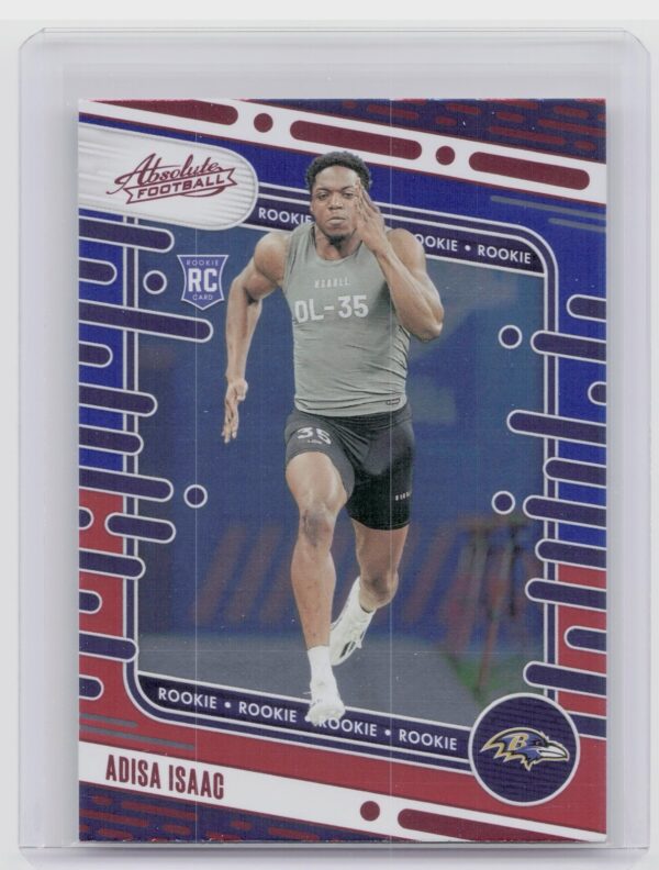 2024 Absolute Adisa Isaac Red and Blue RC 174 Ravens