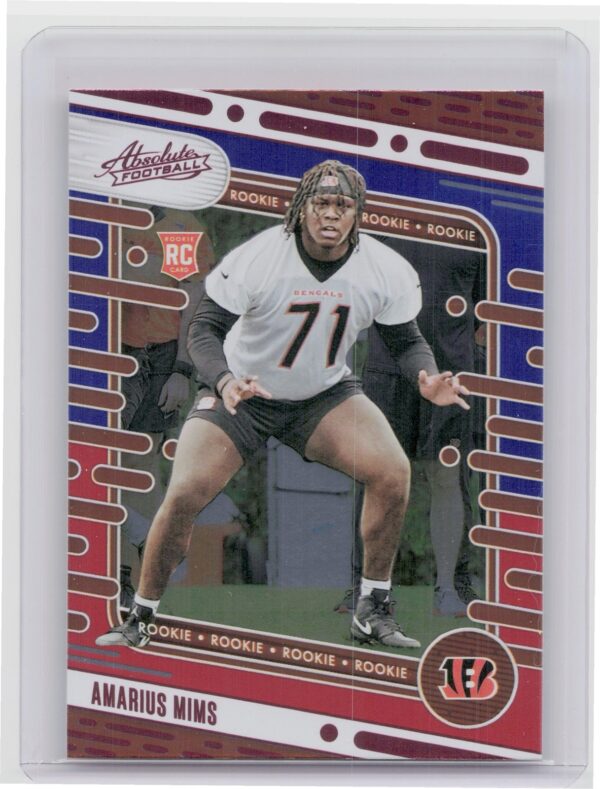 2024 Absolute Amarius Mims Red and Blue RC #118 Bengals