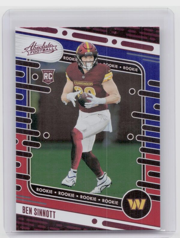 2024 Absolute Ben Sinnott Red and Blue RC 152 Commanders