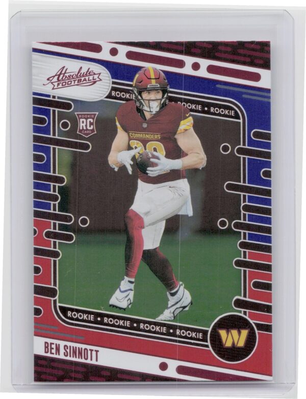 2024 Absolute Ben Sinnott Red and Blue RC 152 Commanders