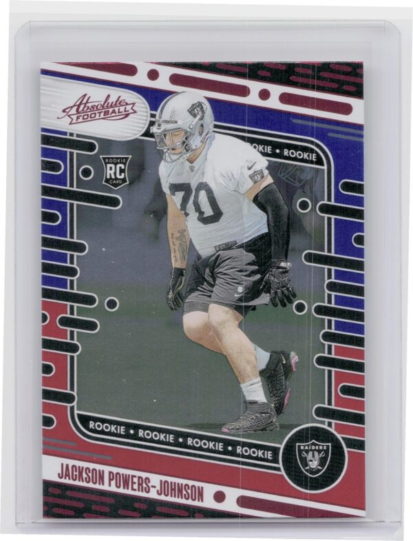 2024 Absolute Jackson Powers-Johnson Red and Blue RC 144 Raiders