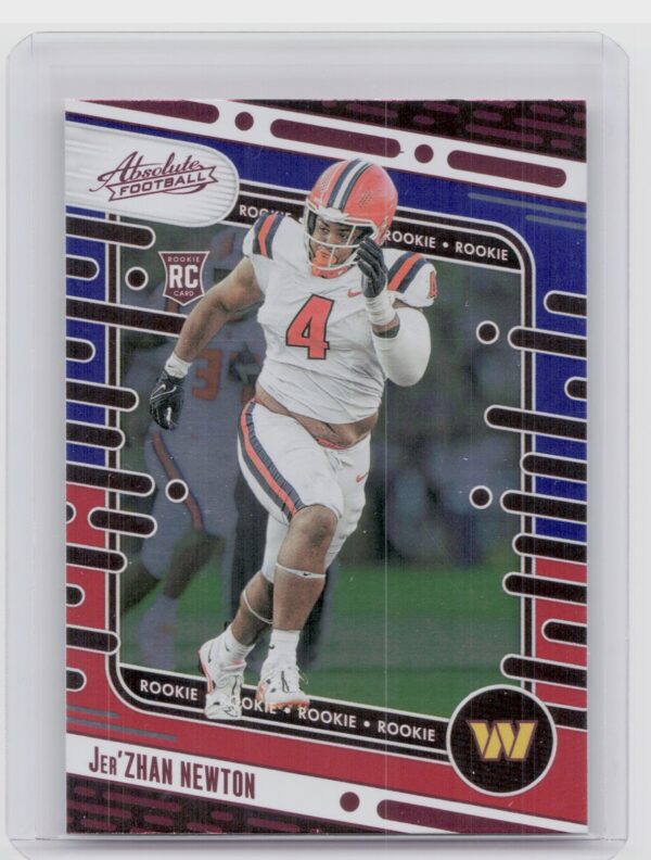 2024 Absolute Jer'Zhan Newton Red and Blue RC #136 Commanders