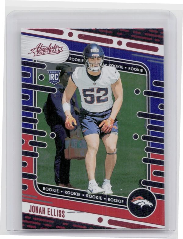 2024 Absolute Jonah Elliss Red and Blue RC 164 Broncos