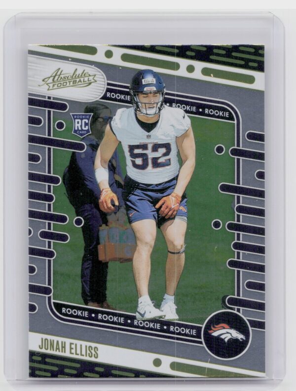 2024 Absolute Jonah Elliss Yellow RC 164 Broncos