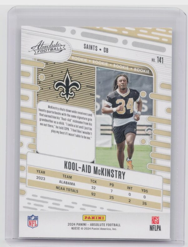 2024 Absolute Kool-Aid McKinstry Red and Blue RC #141 Saints - Image 3