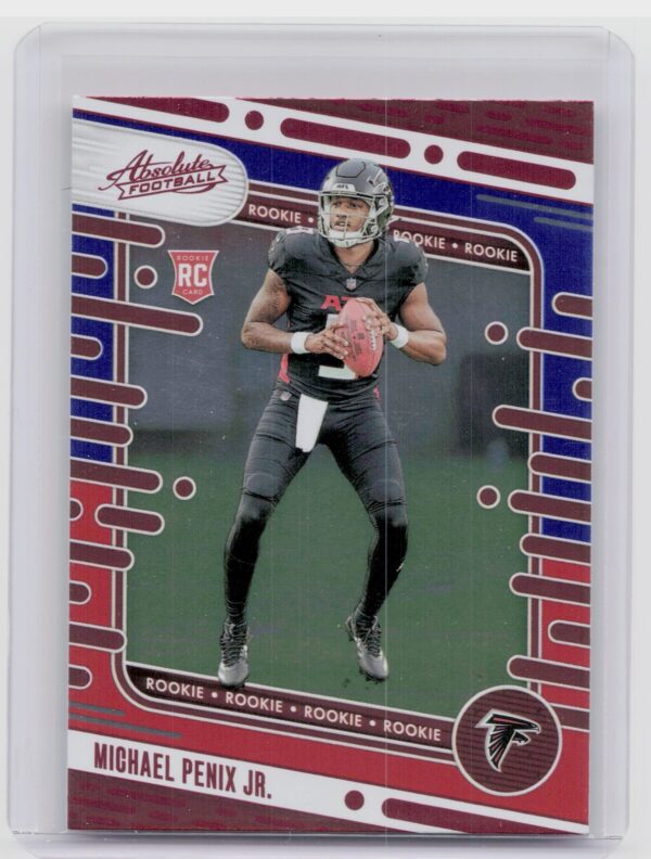 2024 Absolute Michael Penix Jr. Red and Blue RC 108 Falcons