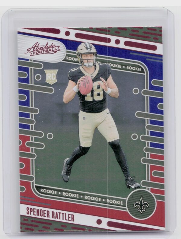 2024 Absolute Spencer Rattler Red and Blue RC 194 Saints