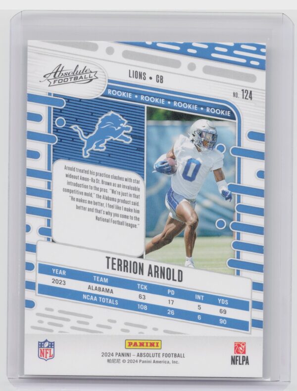 2024 Absolute Terrion Arnold Red and Blue RC 124 Lions - Image 3
