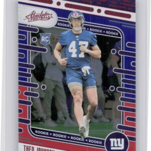 2024 Absolute Theo Johnson Red and Blue RC 179 Giants