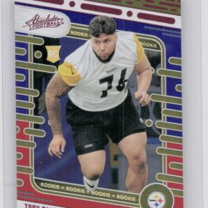 2024 Absolute Troy Fautanu Red and Blue RC 120 Steelers