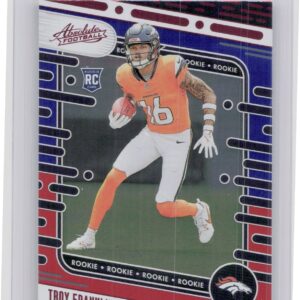2024 Absolute Troy Franklin Red and Blue RC #178 Broncos