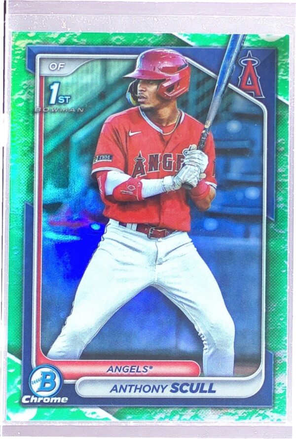 2024 Bowman Anthony Scull #BCP-107 Angels Chrome Prospects Lunar Glow Refractors